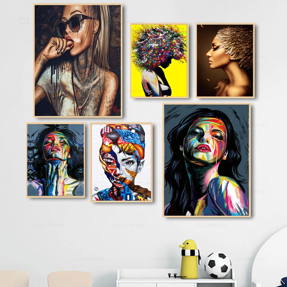 Colorful Woman Abstract Canvas Painting figures nordic Posters and Prints Wall Art Pictures for Living Room Home Decoration
Colorful Woman Abstract Canvas Painting figures nordic Posters and Prints Wall Art Pictures for Living Room Home Decoration