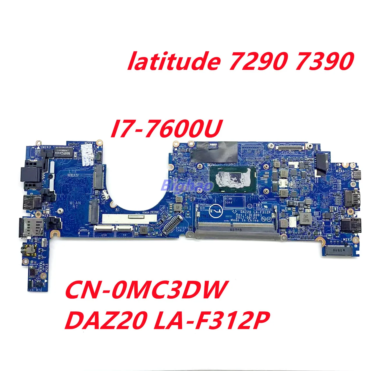 Для материнской платы dell latitude 7290 7390 I7-7600 DAZ20 LA-F312P 0MC3DW CN-0MC3DW MC3DW
Для материнской платы dell latitude 7290 7390 I7-7600 DAZ20 LA-F312P 0MC3DW CN-0MC3DW MC3DW