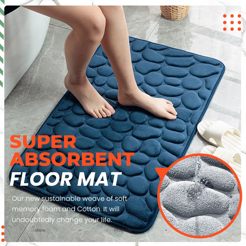 Cobblestone Bathroom Bath Mat Non-slip Carpets Super Absorbent Floor Mat Wash Basin Side Rug Shower Room Doormat Memory Foam Pad
Cobblestone Bathroom Bath Mat Non-slip Carpets Super Absorbent Floor Mat Wash Basin Side Rug Shower Room Doormat Memory Foam Pad
