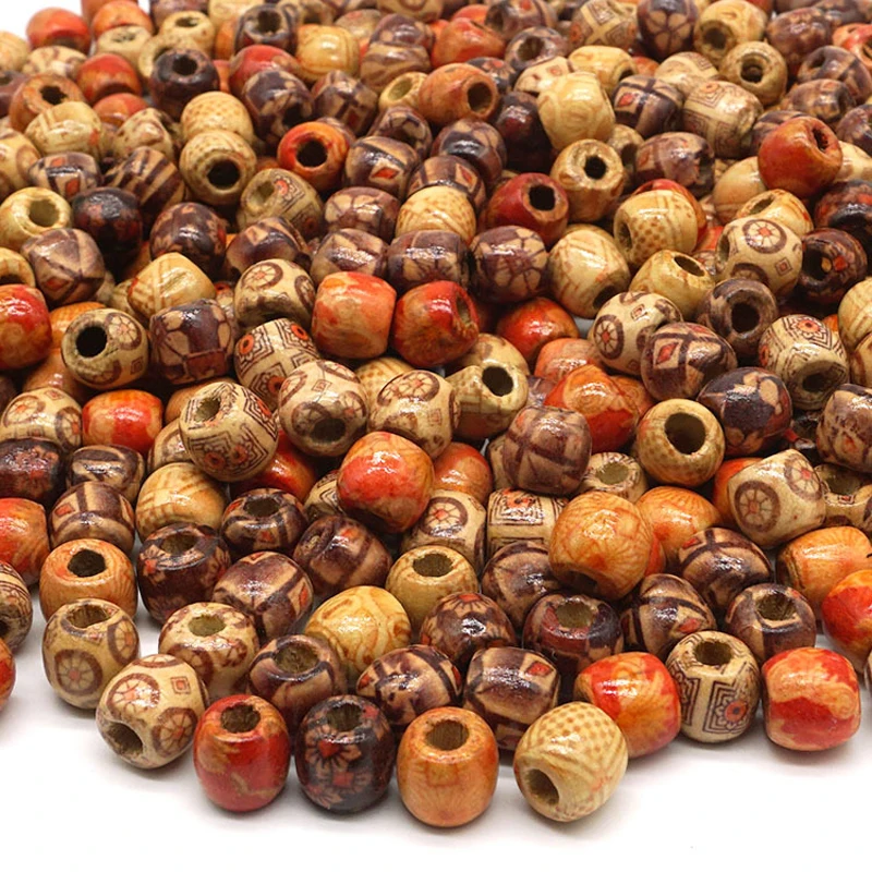 50pcs 9x10mm 11x12mm Big Hole Print Flower Wood Beads DIY Loose Spacer Wooden Bead For Jewelry Making Hair Extension Accessories
50pcs 9x10mm 11x12mm Big Hole Print Flower Wood Beads DIY Loose Spacer Wooden Bead For Jewelry Making Hair Extension Accessories