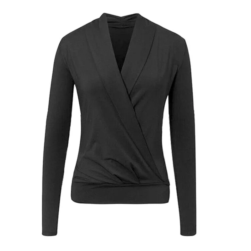 Women Elegant Sexy Black Blouse Shirt 2020 Autumn Fashion V-Neck Casual Long Sleeve Pullover Tops Office Woman Shirt
Women Elegant Sexy Black Blouse Shirt 2020 Autumn Fashion V-Neck Casual Long Sleeve Pullover Tops Office Woman Shirt