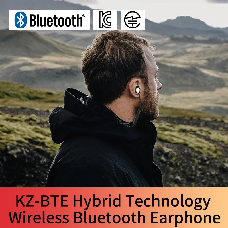 KZ BTE Bluetooth BA + DD гибридные наушники HIFI бас шумоподавляющие вкладыши Наушники с