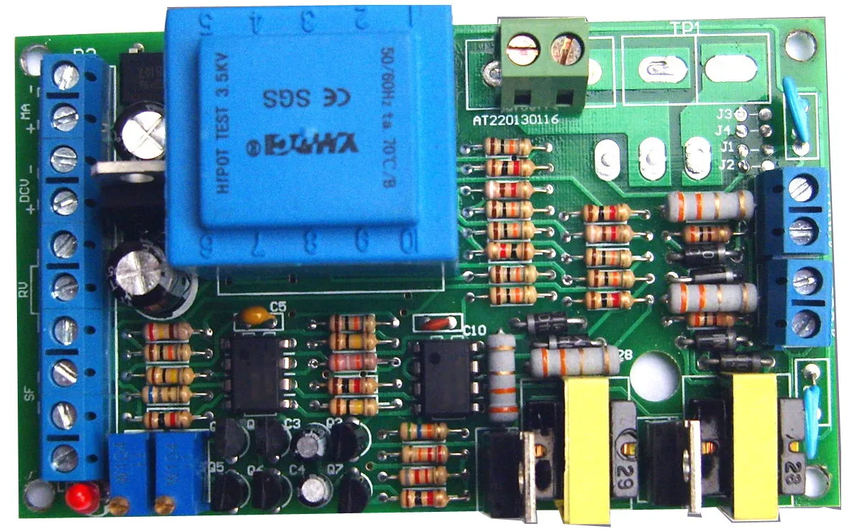 1-5V, 4-20mA, potentiometer control, 0-220V adjustable thyristor trigger AT2201-1
1-5V, 4-20mA, potentiometer control, 0-220V adjustable thyristor trigger AT2201-1
