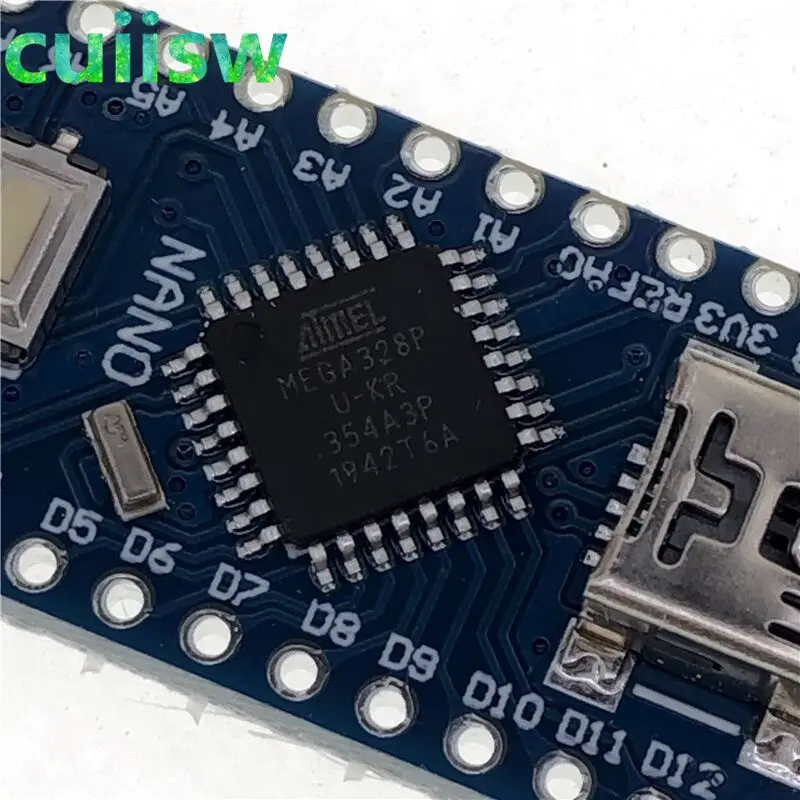 Плата контроллера с мини-USB CH340 Nano 3 0 ATmega328P плата совместимая Arduino CH340C USB-драйвер V3.0