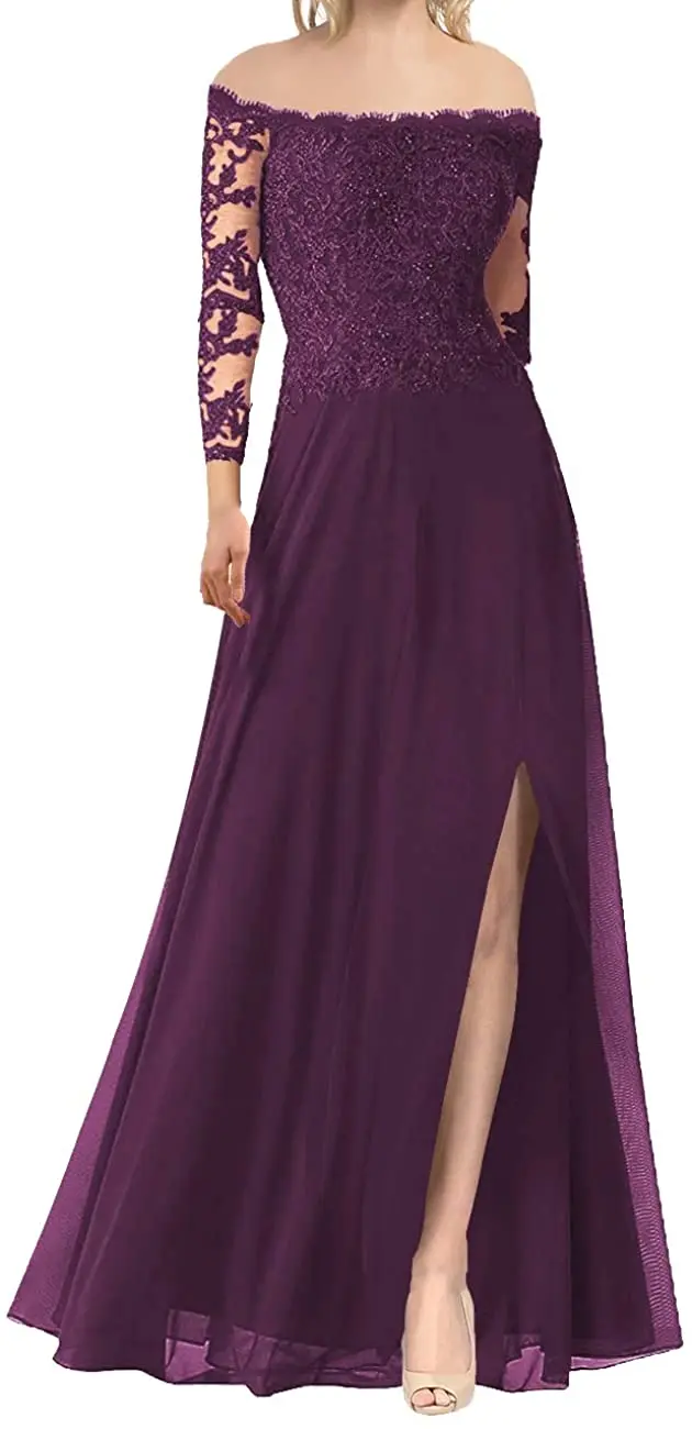 Mother of The Bride Dresses Long Evening Formal Dress Off The Shoulder Beaded Lace Applique Ball Gown
Mother of The Bride Dresses Long Evening Formal Dress Off The Shoulder Beaded Lace Applique Ball Gown
