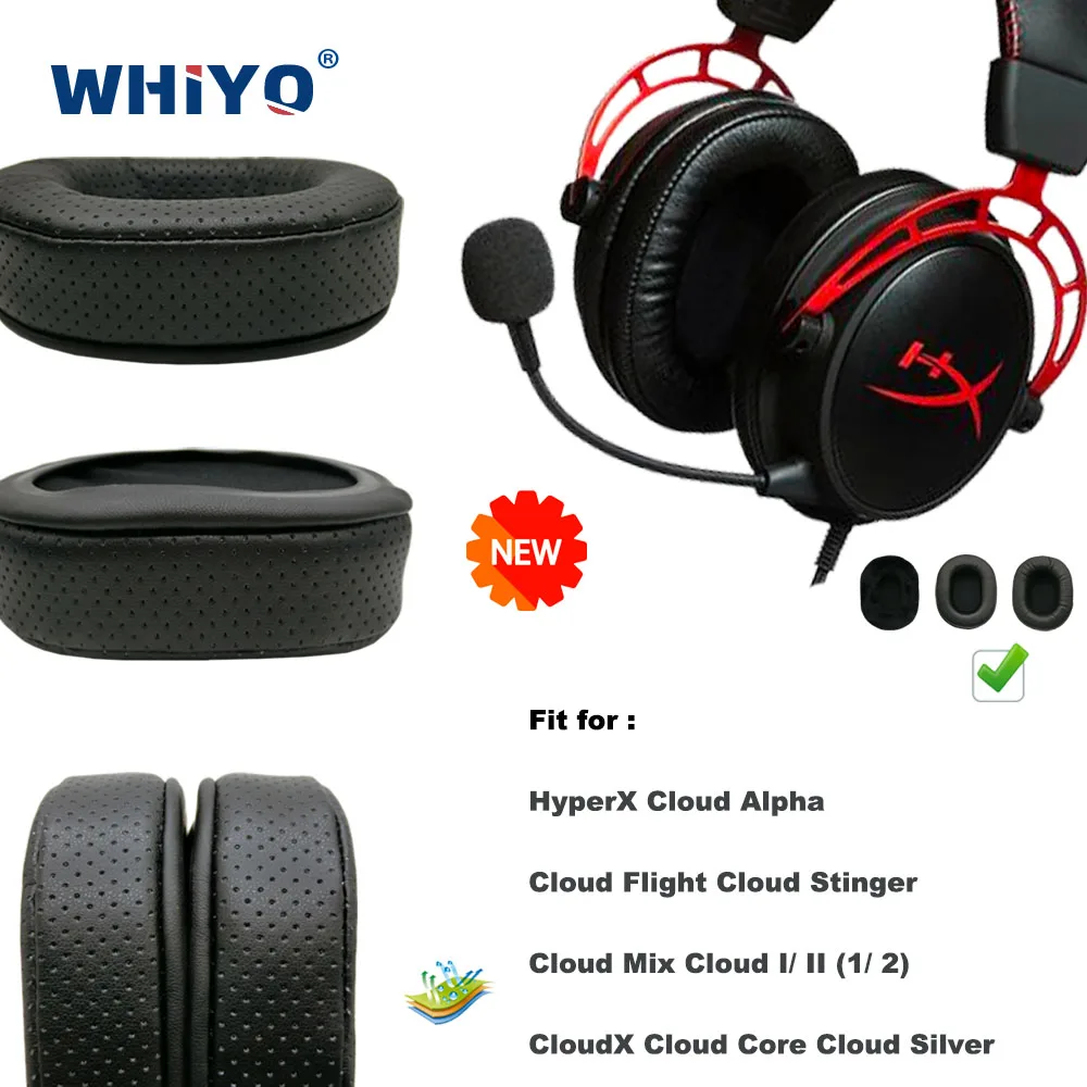 New Upgrade Replacement Ear Pads for HyperX Cloud Alpha Cloud Flight Stinger Mix Cloud I/ II (1/ 2) CloudX Cloud Core Silver Ne
New Upgrade Replacement Ear Pads for HyperX Cloud Alpha Cloud Flight Stinger Mix Cloud I/ II (1/ 2) CloudX Cloud Core Silver Ne