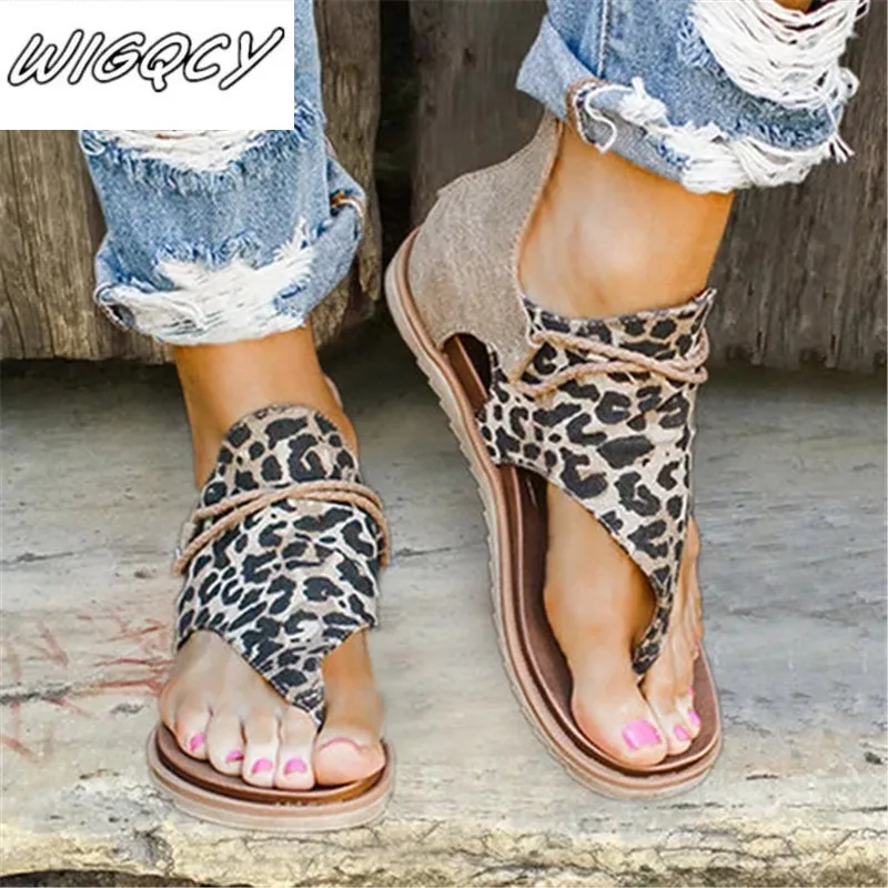 2020 New Women Sandals Summer Shoes Leopard Print female Large Size shoes Flat Women Sandals Summer Shoes Sandals ladies
2020 New Women Sandals Summer Shoes Leopard Print female Large Size shoes Flat Women Sandals Summer Shoes Sandals ladies