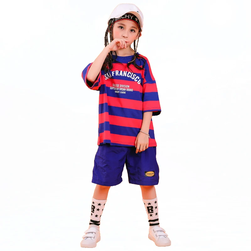 Boys Hip Hop Clothes Street Outfits Kids Stripe Tops Loose Sweatshirt Hip-Hop Pant Girls Ballroom Dance Wear Sport Suit VDB2175
Boys Hip Hop Clothes Street Outfits Kids Stripe Tops Loose Sweatshirt Hip-Hop Pant Girls Ballroom Dance Wear Sport Suit VDB2175