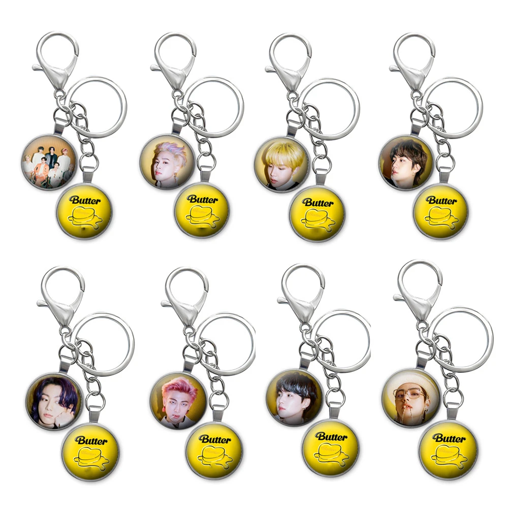 Kpop Idol Bangtan Boys Butter Metal Keychain Key Chain Accessories Key Ring Cute Pendant Keyring Gifts Decoration Wholesale
Kpop Idol Bangtan Boys Butter Metal Keychain Key Chain Accessories Key Ring Cute Pendant Keyring Gifts Decoration Wholesale