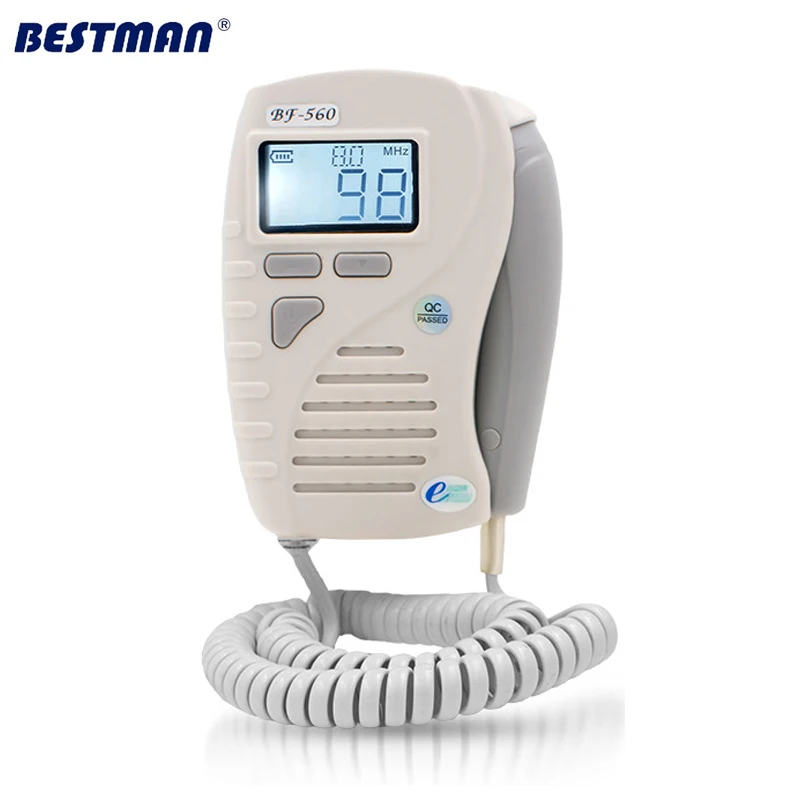 Bestman 8Mhz Probe Doppler Fetal Heart rate Monitor / White handheld Cord blood flow and pulse rate detector/ LCD Display
Bestman 8Mhz Probe Doppler Fetal Heart rate Monitor / White handheld Cord blood flow and pulse rate detector/ LCD Display