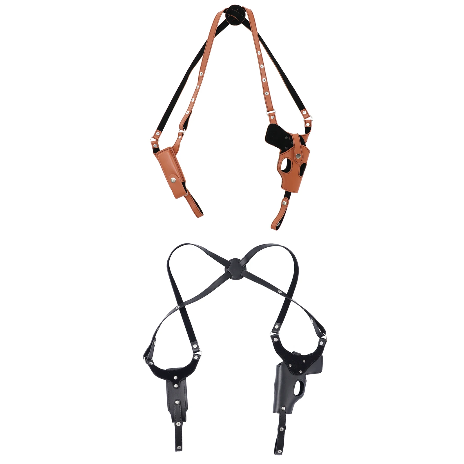 Mens Gothic Waist Belt Underarm Shoulder Bag Vest Costume Adjustable Suspenders Cowhide Holster Clip Tanks Top Cosplay Accessory
Mens Gothic Waist Belt Underarm Shoulder Bag Vest Costume Adjustable Suspenders Cowhide Holster Clip Tanks Top Cosplay Accessory