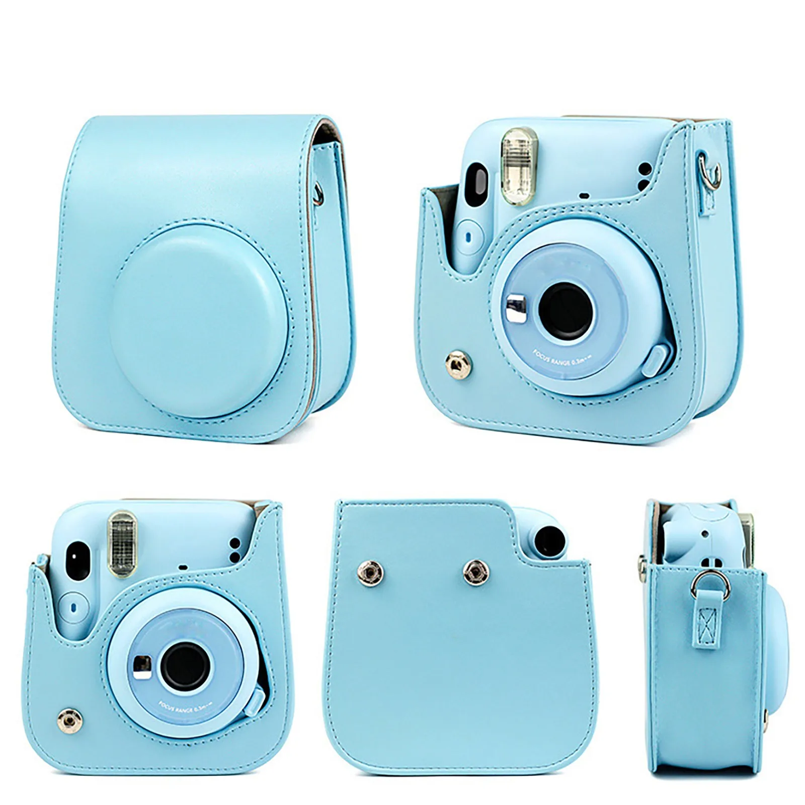Чехол для мгновенной камеры Instax Mini 11 кожаная сумка однотонный защитный чехол Mini11