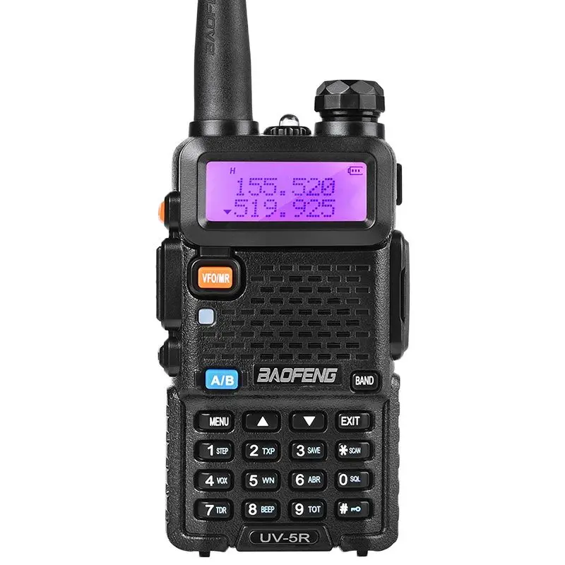 BaoFeng UV 5R Two Way RadioTID Real 8W 10KM 128CH Dual Band VHF(136-174MHz)UHF(400-520MHz) Amateur Ham Portable Walkie Talkie
BaoFeng UV 5R Two Way RadioTID Real 8W 10KM 128CH Dual Band VHF(136-174MHz)UHF(400-520MHz) Amateur Ham Portable Walkie Talkie