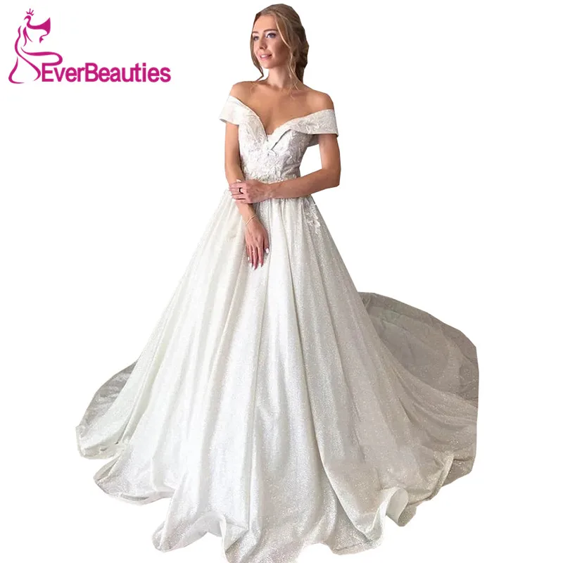 Robe De Mariee Wedding Dresses 2020 Sequins Appliques Vestidos De Noiva Doura Off The Shoulder Wedding Gowns Boho Bride Dress
Robe De Mariee Wedding Dresses 2020 Sequins Appliques Vestidos De Noiva Doura Off The Shoulder Wedding Gowns Boho Bride Dress