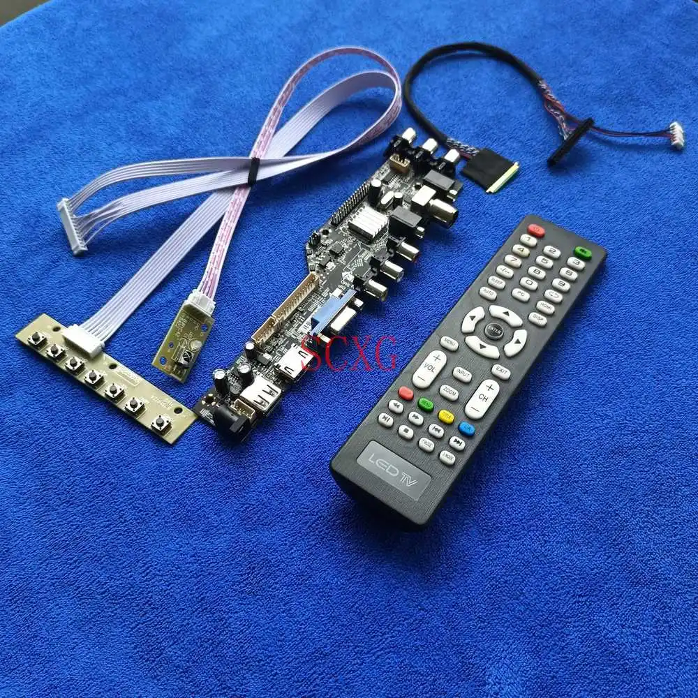 Digital Fit B156XTT01.0 B156XTT01.2 B156XTT01.3 40Pin LVDS 1366*768 DVB AV VGA USB HDMI-compatible LCD LED Screen drive card Kit
Digital Fit B156XTT01.0 B156XTT01.2 B156XTT01.3 40Pin LVDS 1366*768 DVB AV VGA USB HDMI-compatible LCD LED Screen drive card Kit