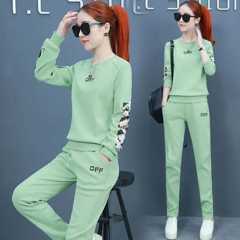 chun qiu kuan Korean Fashion Leisure Tops Leisure Sports Suit, Female Plus-sized Loose Self-Long-Sleeve Piece
chun qiu kuan Korean Fashion Leisure Tops Leisure Sports Suit, Female Plus-sized Loose Self-Long-Sleeve Piece