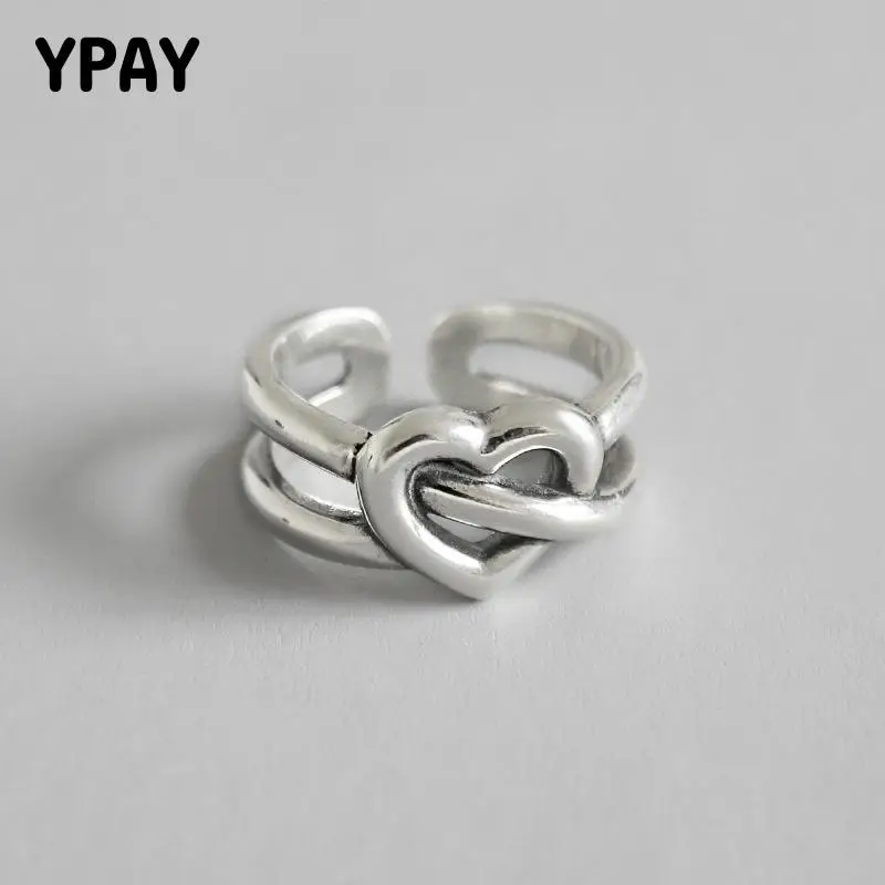YPAY 2019 New Ring Vintage 925 Sterling Silver Heart-shaped Open Rings for Women Engagement Fine Jewelry Anillos Mujer YMR692
YPAY 2019 New Ring Vintage 925 Sterling Silver Heart-shaped Open Rings for Women Engagement Fine Jewelry Anillos Mujer YMR692