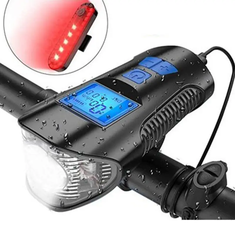 Waterproof Front Lights LED Bicycle Lights USB Front and Rear Rechargeable Bicycle Headlight Tail Lights With Bicycle Speedomete
Waterproof Front Lights LED Bicycle Lights USB Front and Rear Rechargeable Bicycle Headlight Tail Lights With Bicycle Speedomete