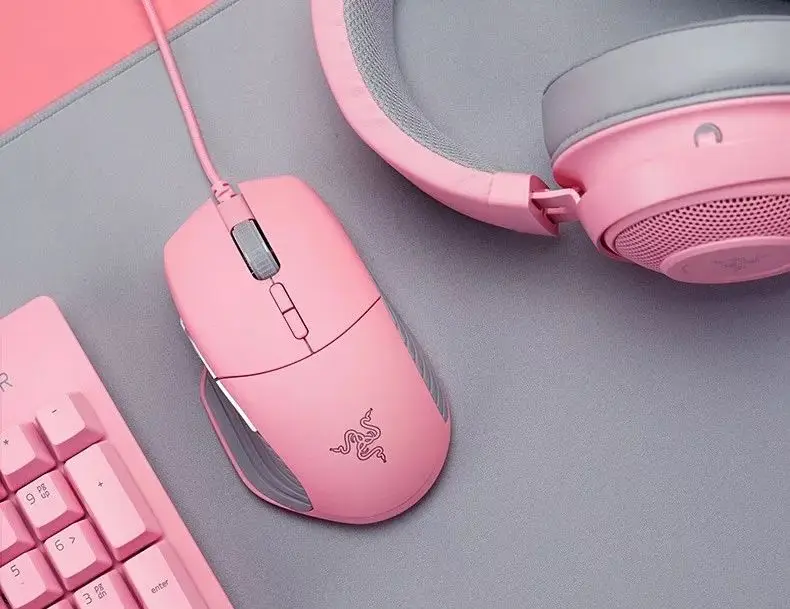 Orignal Razer Basilisk Quartz Pink gaming Mouse customized control professional wired RGB game Mouse 16000DPI for girl
Orignal Razer Basilisk Quartz Pink gaming Mouse customized control professional wired RGB game Mouse 16000DPI for girl