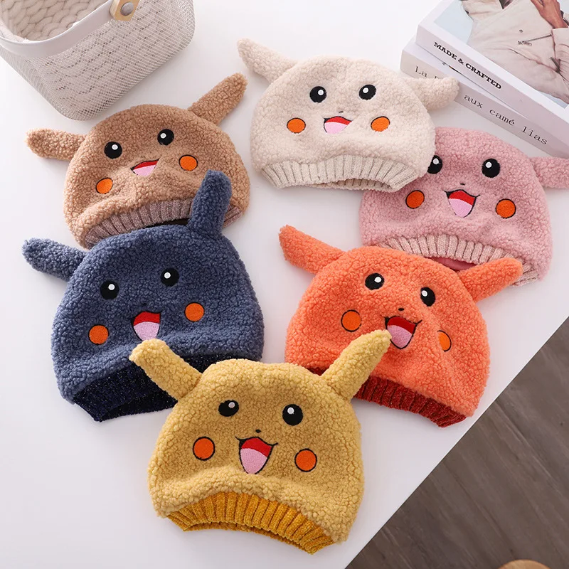 2021 New Pokemon Pikachu Hat Anime Cartoon Cute Fashion Hat Children Knitted Winter Hat Boy Girl Hat Christmas Gift
2021 New Pokemon Pikachu Hat Anime Cartoon Cute Fashion Hat Children Knitted Winter Hat Boy Girl Hat Christmas Gift