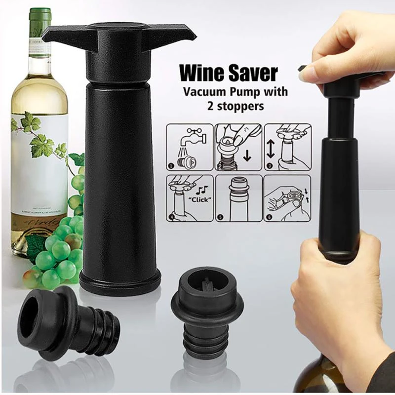1 Set Wine Saver Vacuum Bottle Stopper Set 1 Pump+2 Caps Sealing Preserver Wine Drinks Bottle Hat Caps Silicone Wine Stoppers
1 Set Wine Saver Vacuum Bottle Stopper Set 1 Pump+2 Caps Sealing Preserver Wine Drinks Bottle Hat Caps Silicone Wine Stoppers