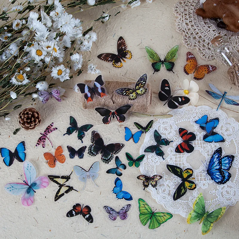 40pcs insect specimen dragonfly wings butterfly sticker decoration funny PTE sticker scrapbook student hand account sticker
40pcs insect specimen dragonfly wings butterfly sticker decoration funny PTE sticker scrapbook student hand account sticker