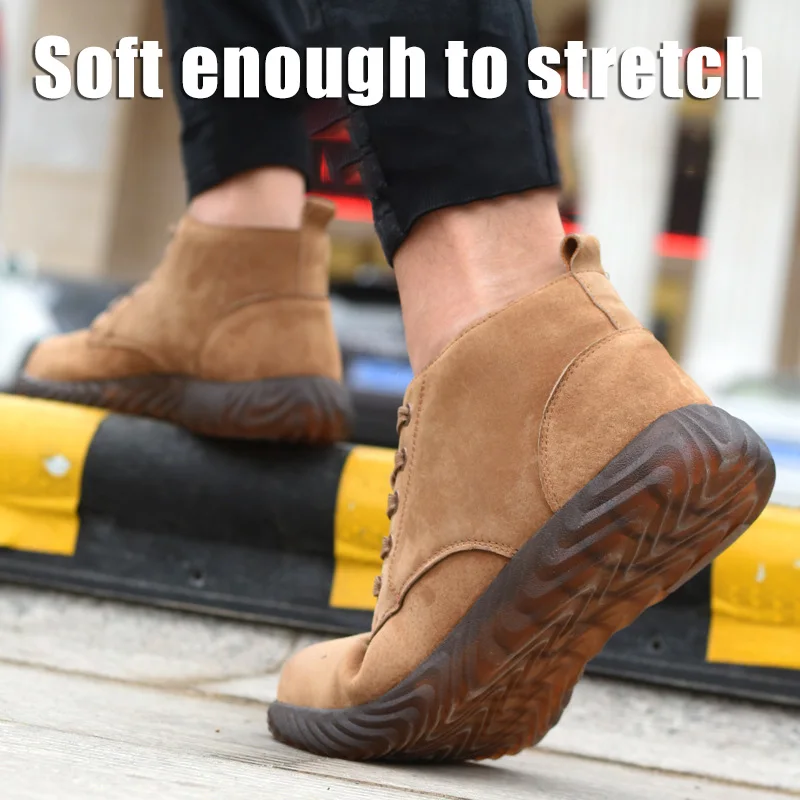 Leather Work Boots Breathable Soft Sole Anti-smashing Anti-puncture Work Shoes ALS88
Leather Work Boots Breathable Soft Sole Anti-smashing Anti-puncture Work Shoes ALS88