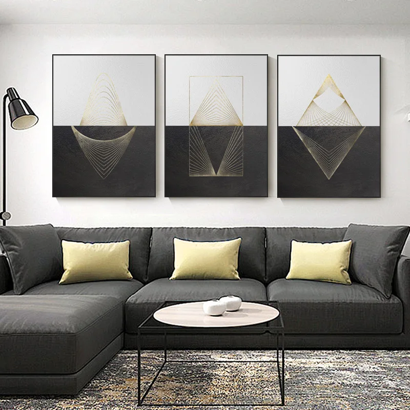 Modern Luxury Abstract Picture Home Decor Nordic Canvas Painting Wall Art Print Minimalist Gold geometry Poster for Living Room
Modern Luxury Abstract Picture Home Decor Nordic Canvas Painting Wall Art Print Minimalist Gold geometry Poster for Living Room