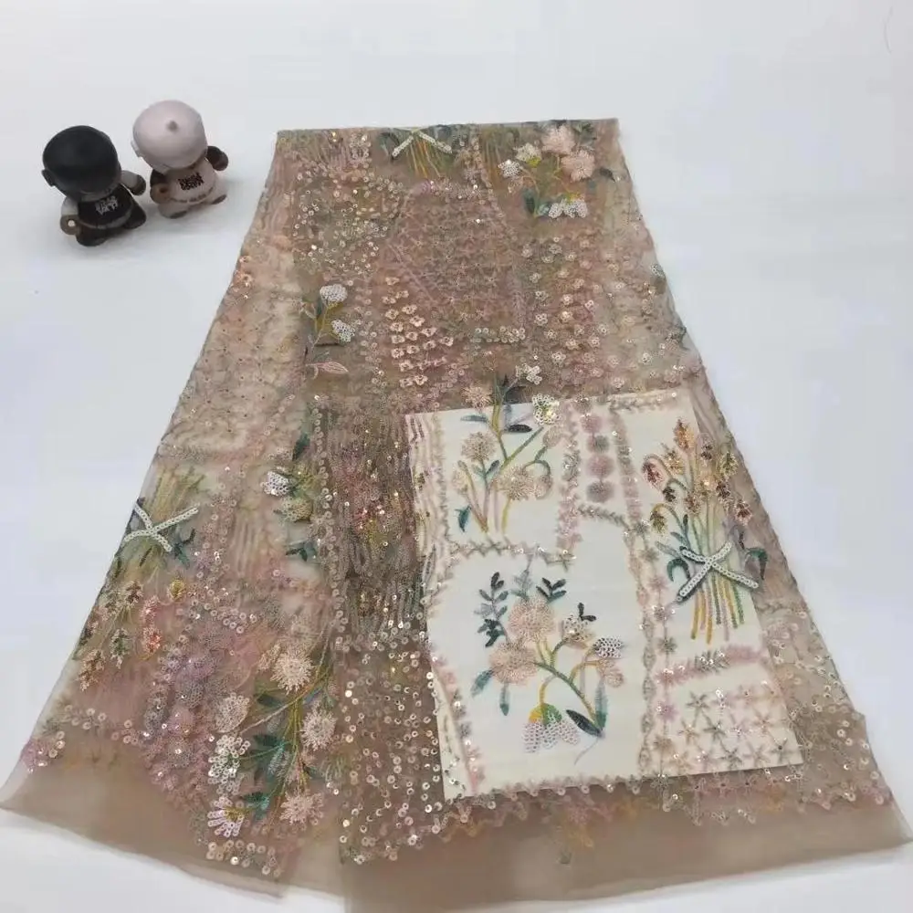 Beautiful sequins lace fabric 5yards african french lace fabric good quality african net tulle lace fabric XIONGXFE181
Beautiful sequins lace fabric 5yards african french lace fabric good quality african net tulle lace fabric XIONGXFE181