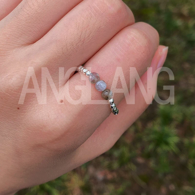 Natural Stone Crystal Handmade Wedding Hematite Rings For Women Silver Simple Party Korean Fashion Jewelry
Natural Stone Crystal Handmade Wedding Hematite Rings For Women Silver Simple Party Korean Fashion Jewelry