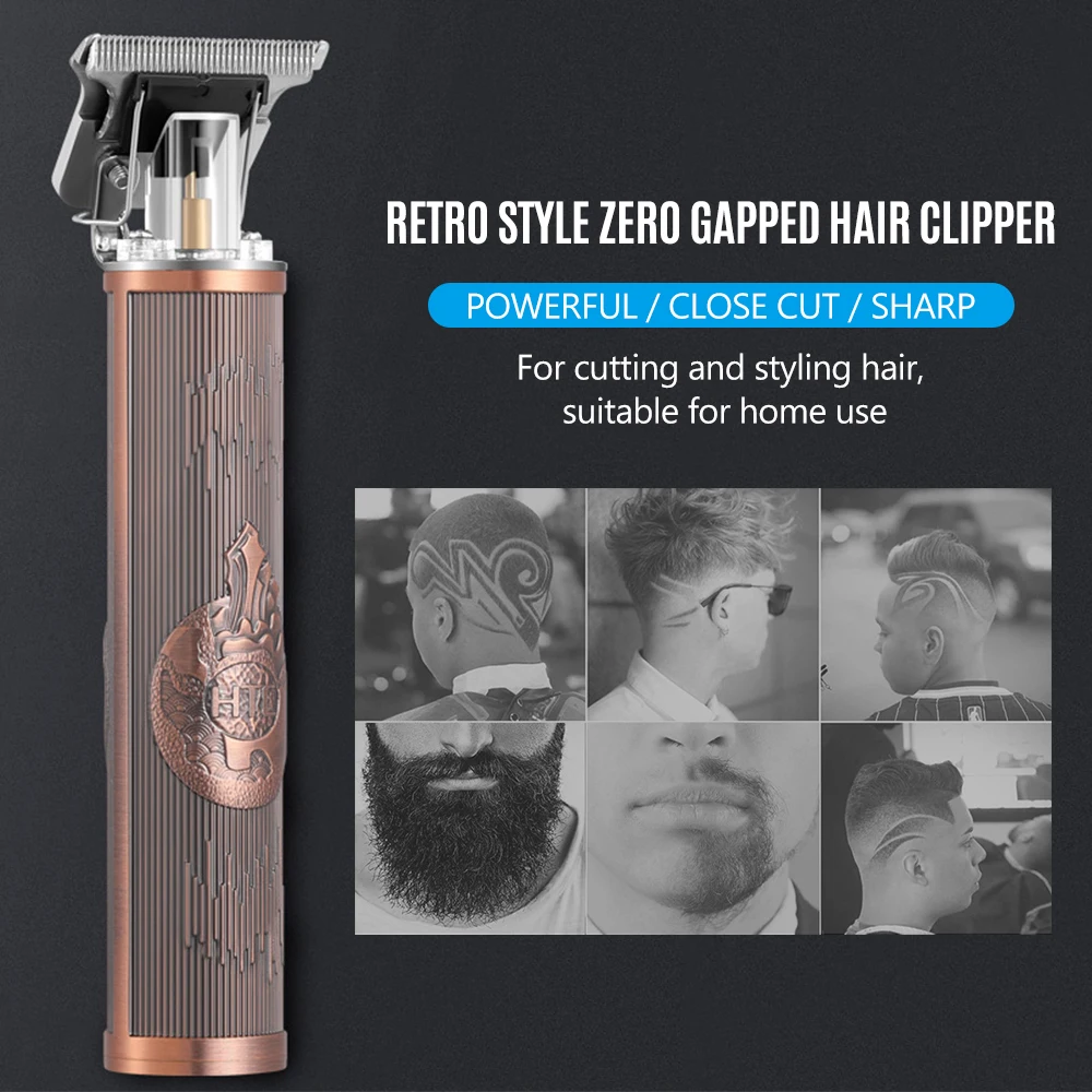 Cordless Zero Gapped Trimmer Hair Clipper Electric Retro Style Clipper Electric Hair Cutter for Men Home Use
Cordless Zero Gapped Trimmer Hair Clipper Electric Retro Style Clipper Electric Hair Cutter for Men Home Use