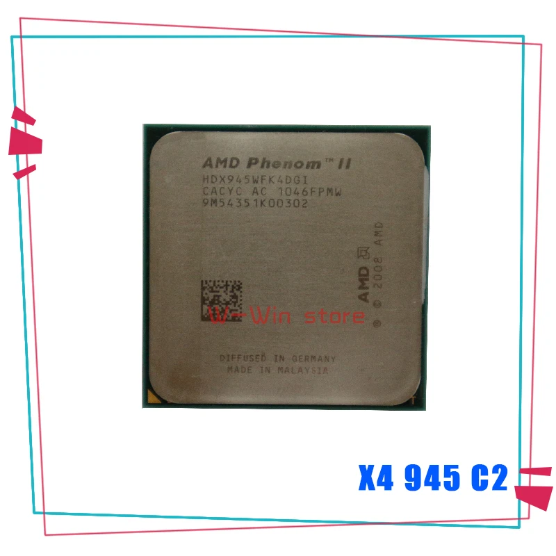 Четырехъядерный процессор AMD Phenom II X4 945 95 Вт 3 0 ГГц HDX945WFK4DGI разъем AM3|Процессоры| |