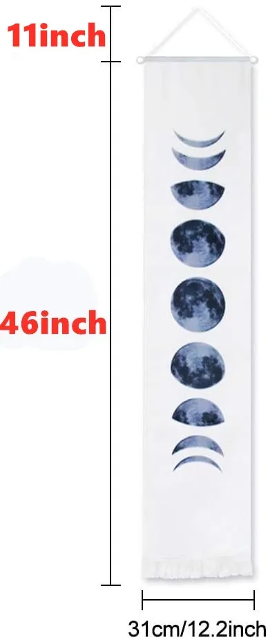 Moon Tapestry Wall Hanging Linen Moon Phases Tapestries Nine Phases of The Full Growth Cycle of The Moon Modern Art Home Decor
Moon Tapestry Wall Hanging Linen Moon Phases Tapestries Nine Phases of The Full Growth Cycle of The Moon Modern Art Home Decor