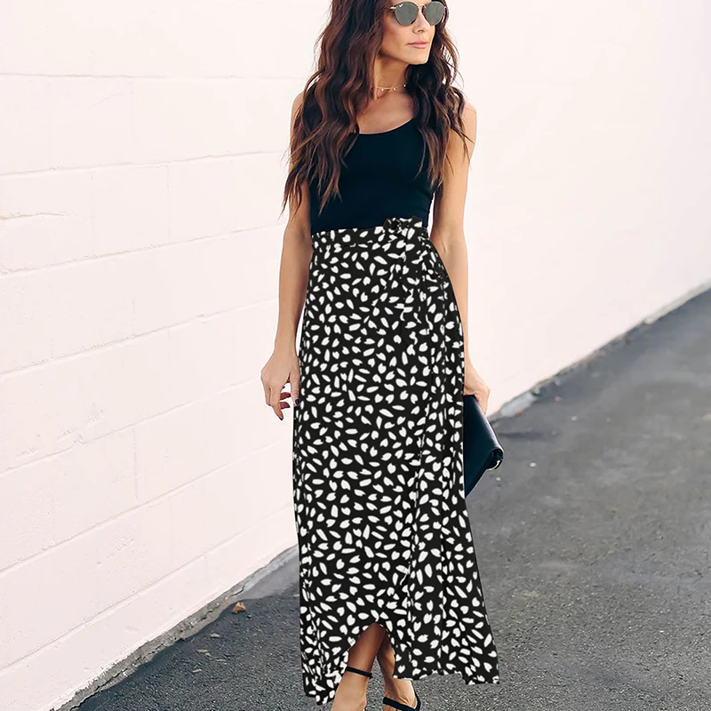 Elegant Polka Dot Printing Long Skirt 2021 Female Fashion Split High Waist Bandage Skirts Breathable Women's Clothing Hot Sale
Elegant Polka Dot Printing Long Skirt 2021 Female Fashion Split High Waist Bandage Skirts Breathable Women's Clothing Hot Sale