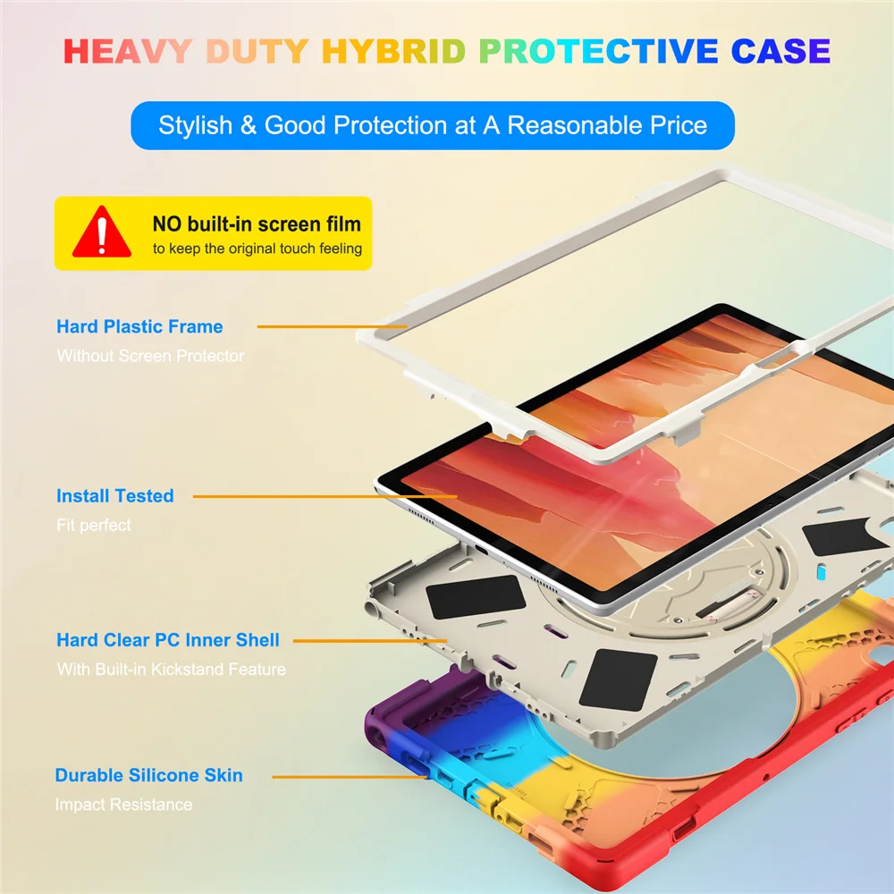 The New Rainbow Tablet Protective Case Is Suitable For SamsungTab A7 10.4 T500 Anti Drop Protective Case
The New Rainbow Tablet Protective Case Is Suitable For SamsungTab A7 10.4 T500 Anti Drop Protective Case