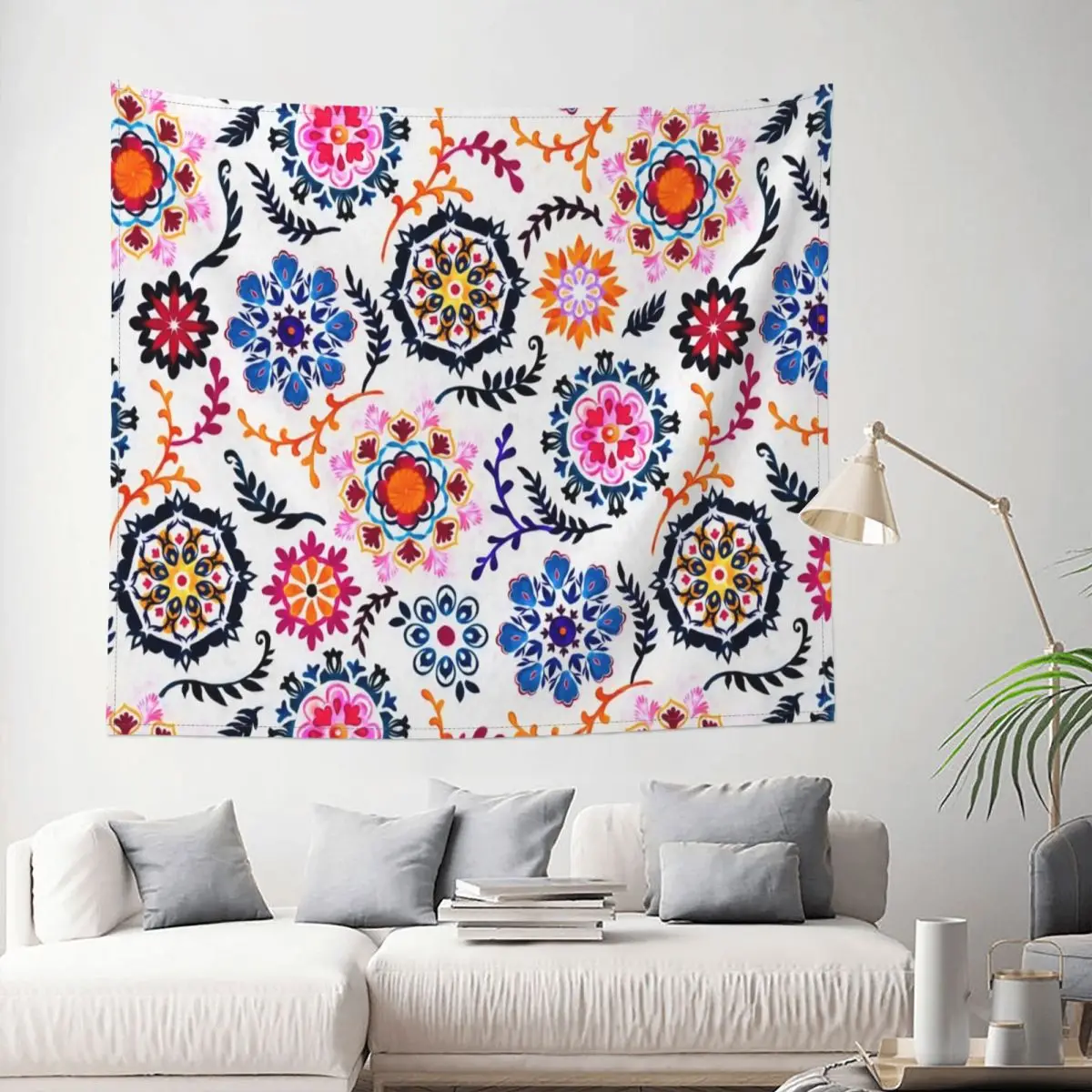 Tapestry Happy Color Suzani Inspired Pattern Flower Floral Nature Art Decor Wall Room Home Decoration Hanging Bedroom Kawaii
Tapestry Happy Color Suzani Inspired Pattern Flower Floral Nature Art Decor Wall Room Home Decoration Hanging Bedroom Kawaii