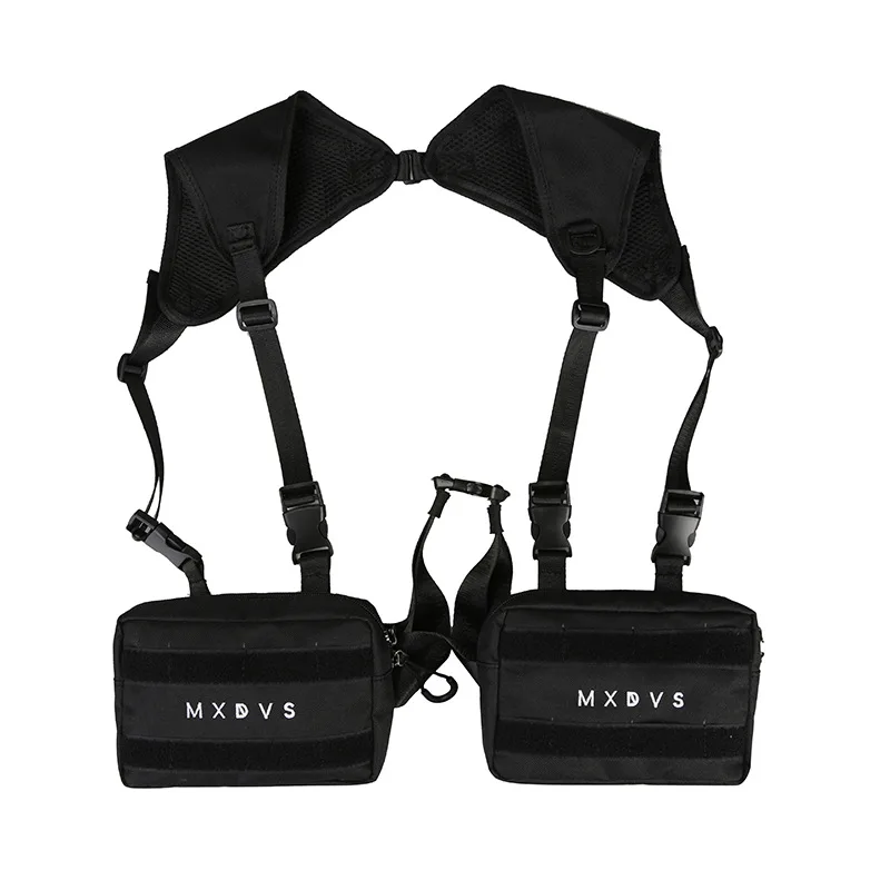 Unisex Chest Rig Bag Tactical Streetwear Chest Bag Functional Tooling Hip Hop Vest Bags Two Pockets Woman Fanny Pack Kanye West
Unisex Chest Rig Bag Tactical Streetwear Chest Bag Functional Tooling Hip Hop Vest Bags Two Pockets Woman Fanny Pack Kanye West