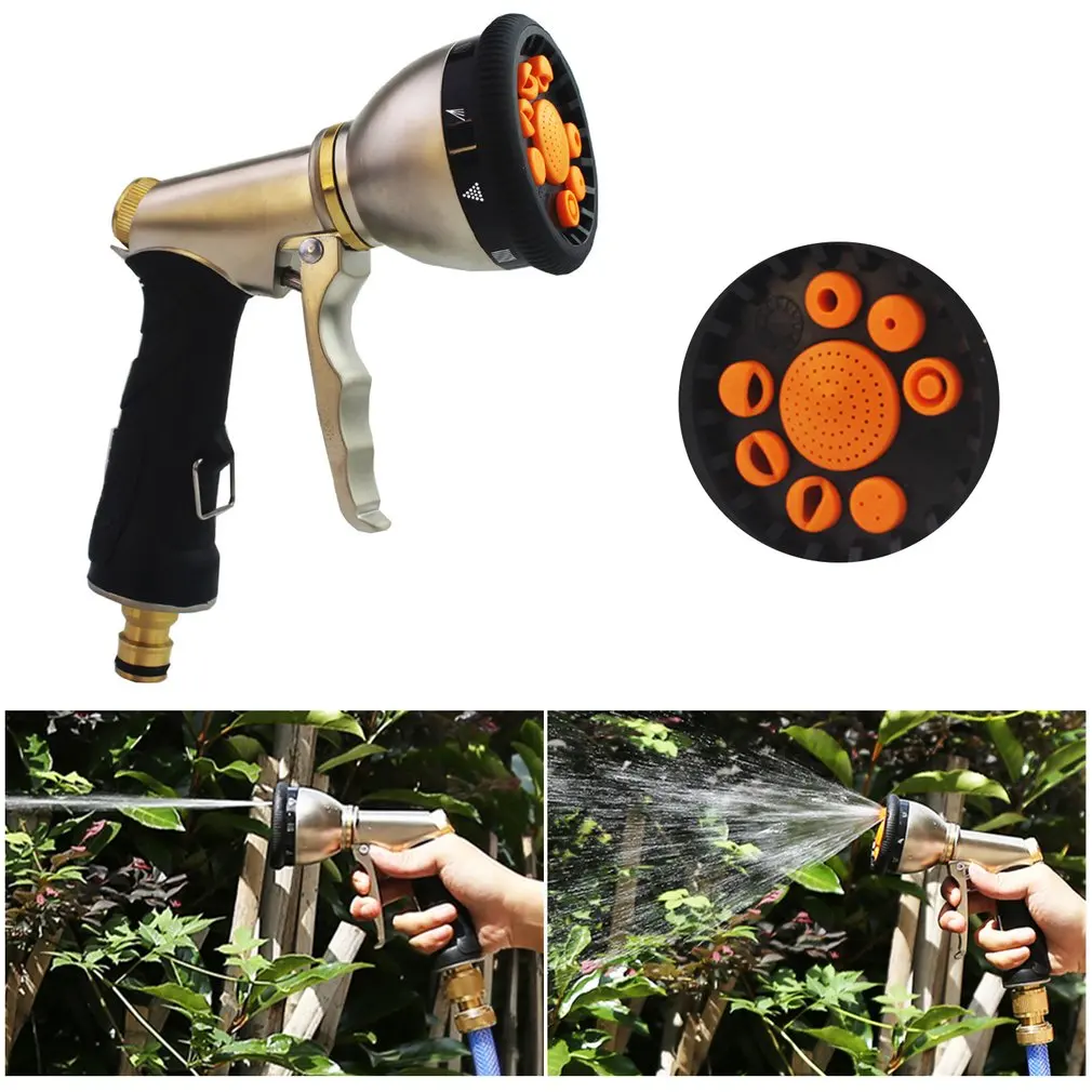 Garden Water 9-Function Sprayer Nozzle Watering Lawn Hose Car Washing Cleaning Lawn Plastic Household Sprinkle Spray Tool
Garden Water 9-Function Sprayer Nozzle Watering Lawn Hose Car Washing Cleaning Lawn Plastic Household Sprinkle Spray Tool