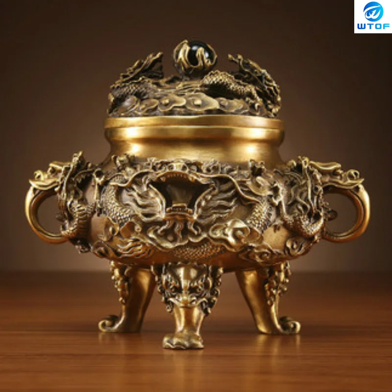 Copper Incense Burner Antique Sandalwood Household Line Incense Burner Buddha Utensils Ornaments Incense Ware for The Temple
Copper Incense Burner Antique Sandalwood Household Line Incense Burner Buddha Utensils Ornaments Incense Ware for The Temple
