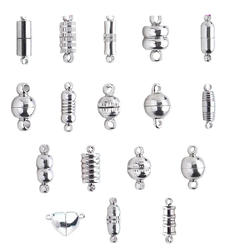 5Sets SliverColor Strong Magnetic Clasps Fit Necklace Rhodium End Clasp Connectors Component for Making Leather Bracelet Jewelry
5Sets SliverColor Strong Magnetic Clasps Fit Necklace Rhodium End Clasp Connectors Component for Making Leather Bracelet Jewelry