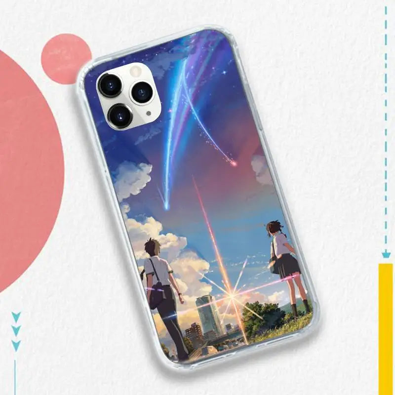 Japanese Anime Your Name Phone Case for iPhone 11 12 pro XS MAX 8 7 6 6S Plus X 5S SE 2020 XR
Japanese Anime Your Name Phone Case for iPhone 11 12 pro XS MAX 8 7 6 6S Plus X 5S SE 2020 XR