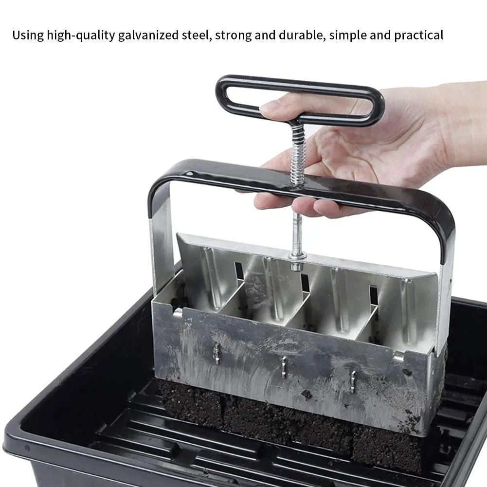 Soil Block Maker Manual Blocking Tool Garden Greenhouse Seed Nursery Plant Transplant Handheld Soil Blocker Make Garden Gadget
Soil Block Maker Manual Blocking Tool Garden Greenhouse Seed Nursery Plant Transplant Handheld Soil Blocker Make Garden Gadget