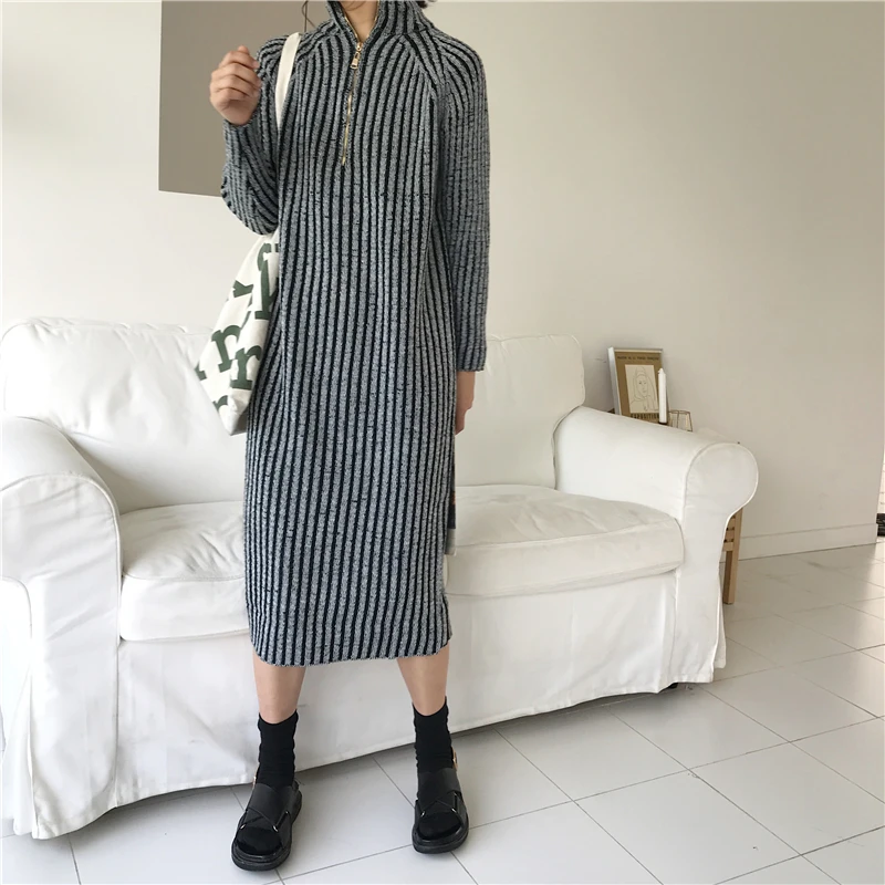 YAMDI casual 2020 new woman jumper dresses loose thick knitted pollover sweater dress women winter solid warm autumn vestidos
YAMDI casual 2020 new woman jumper dresses loose thick knitted pollover sweater dress women winter solid warm autumn vestidos