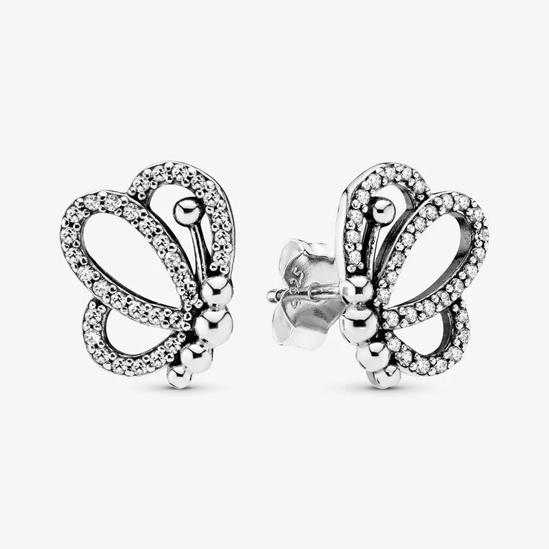 Authentic S925 Sterling Silver Hollow Out Shining Butterfly Earrings Women's Fashion Silver Earrings Jewelry Gifts
Authentic S925 Sterling Silver Hollow Out Shining Butterfly Earrings Women's Fashion Silver Earrings Jewelry Gifts