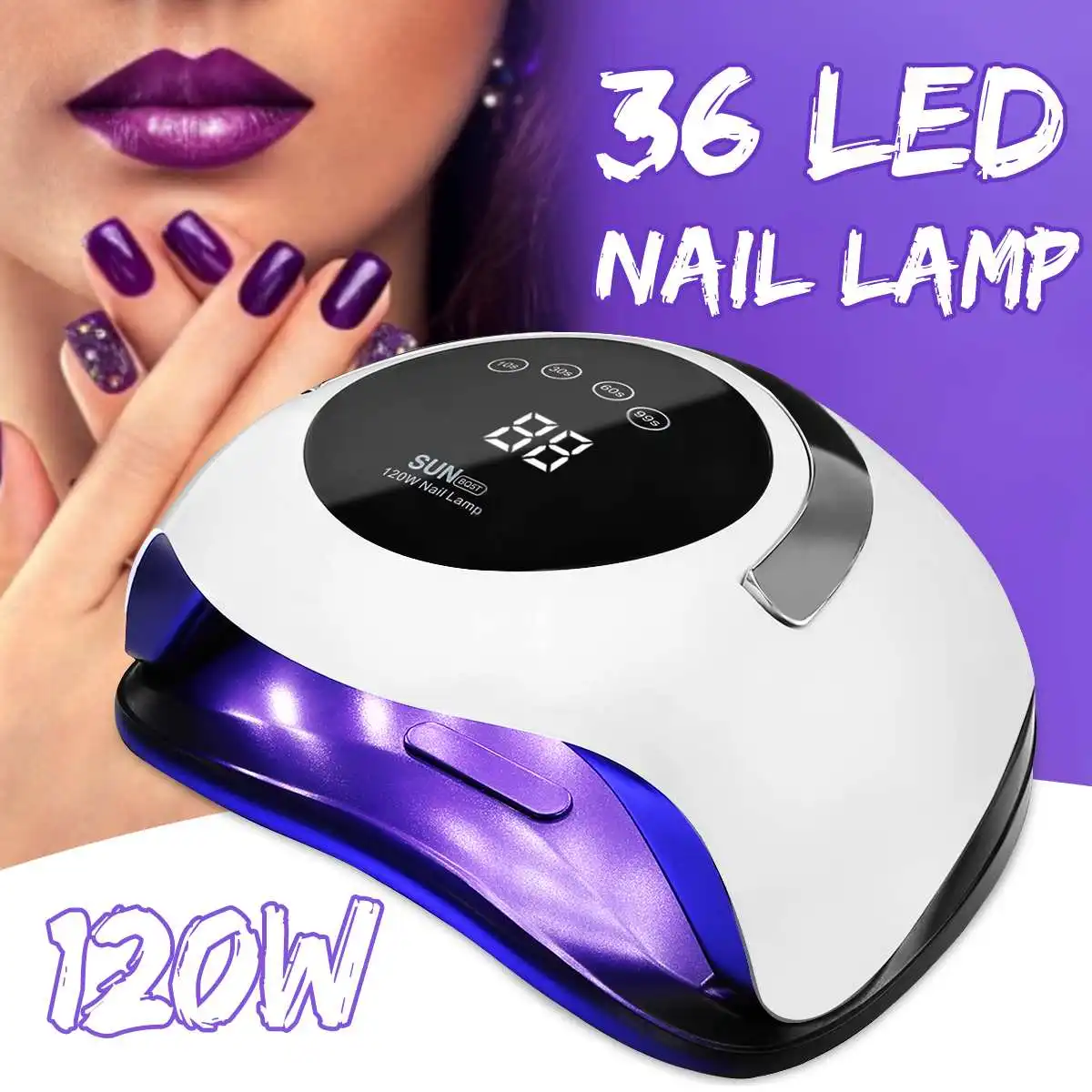 120W UV Lamp 36 LED Nail Dryer Professional Nail Polish Nail Polish All Gel Polish Sensor LED Light Nail Nail Dryer Tools
120W UV Lamp 36 LED Nail Dryer Professional Nail Polish Nail Polish All Gel Polish Sensor LED Light Nail Nail Dryer Tools