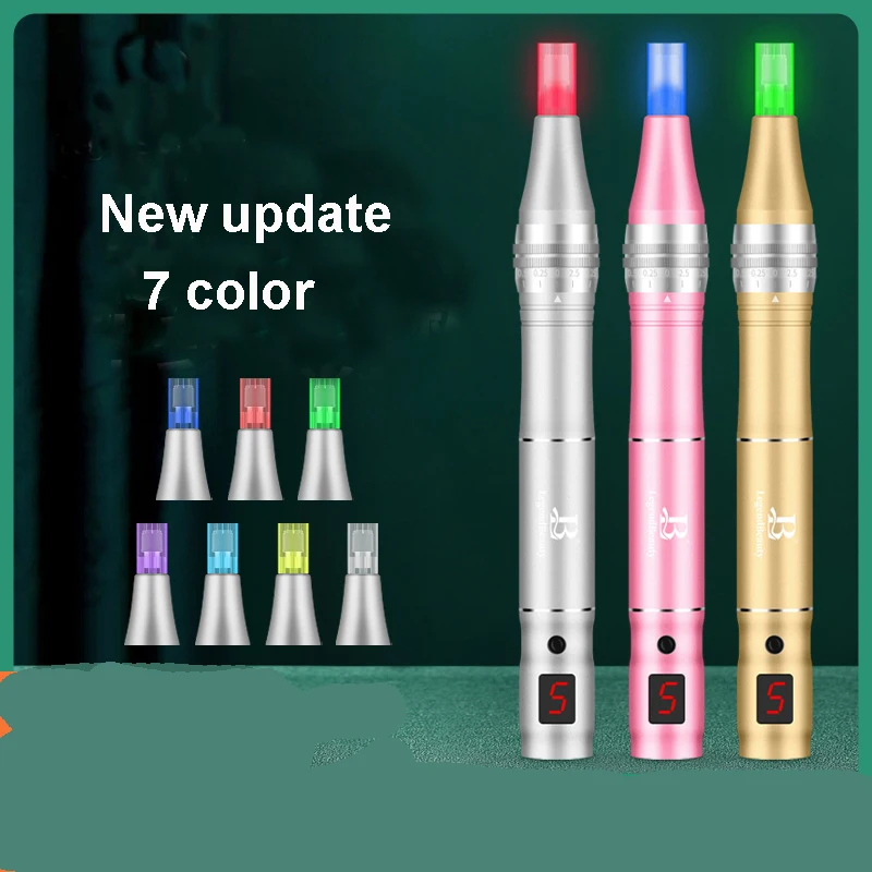 Electric Wireless 7 Colors LED Display Derma Pen Ultrima Dermapen Micro Needle Pen Microblading Dr Pen Therapy Scars MTS PMS
Electric Wireless 7 Colors LED Display Derma Pen Ultrima Dermapen Micro Needle Pen Microblading Dr Pen Therapy Scars MTS PMS