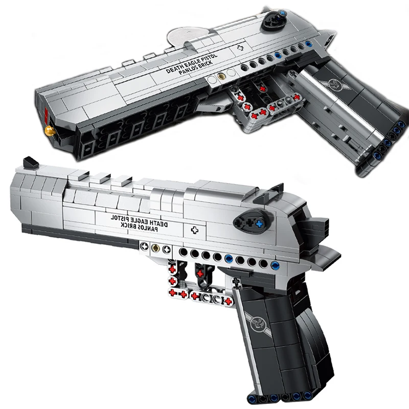 Набор строительных блоков SWAT, военная модель пистолета в стиле милитари, пустыня, Орел, 3d-модель, «сделай сам», мини-кирпичи, алмазная сборка,...
Набор строительных блоков SWAT, военная модель пистолета в стиле милитари, пустыня, Орел, 3d-модель, «сделай сам», мини-кирпичи, алмазная сборка,...
