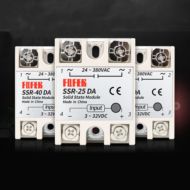 10-100A DC-AC Solid State Relay SSR-10DA SSR-25DA SSR-30DA SSR-40DA SSR-60DA SSR-75DA SSR-100DA DC 3-32V Input AC24-380V Output
10-100A DC-AC Solid State Relay SSR-10DA SSR-25DA SSR-30DA SSR-40DA SSR-60DA SSR-75DA SSR-100DA DC 3-32V Input AC24-380V Output