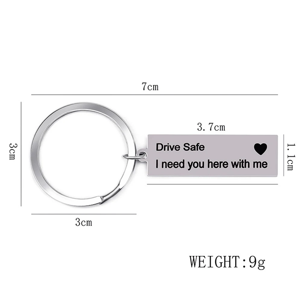 Creative Keychain Drive Safe I Need You Here With Me Man Key Chain Bags Boy Letter Key Ring Alloy Pendant Unisex Metal Charm
Creative Keychain Drive Safe I Need You Here With Me Man Key Chain Bags Boy Letter Key Ring Alloy Pendant Unisex Metal Charm