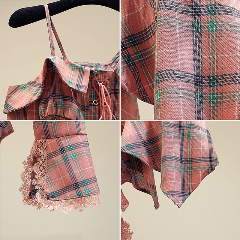 Plaid Blouse Ladies Vintage Style New Slim Long Sleeved Off Shoulder Autumn
Plaid Blouse Ladies Vintage Style New Slim Long Sleeved Off Shoulder Autumn